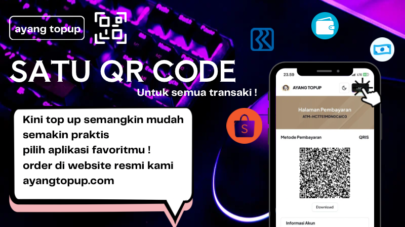 Ayang Topup QR Code Banner